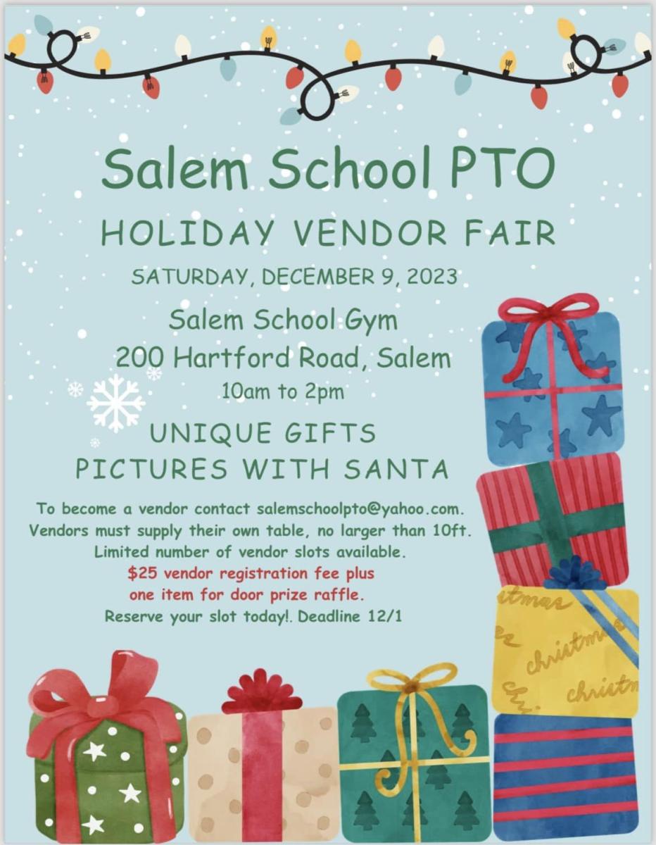 Salem School PTO Holiday Vendor Fair