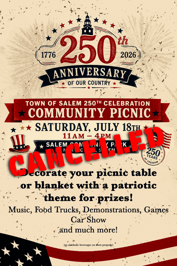 A250 Picnic Cancelled