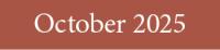 October 2025 Newsletter