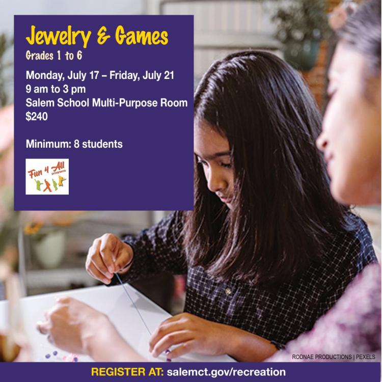 Jewelry and Games Camp
