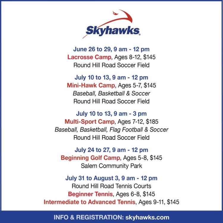 Skyhawks Tennis, Lacrosse, Golf, Mini-Hawk, Multi-Sport Camps