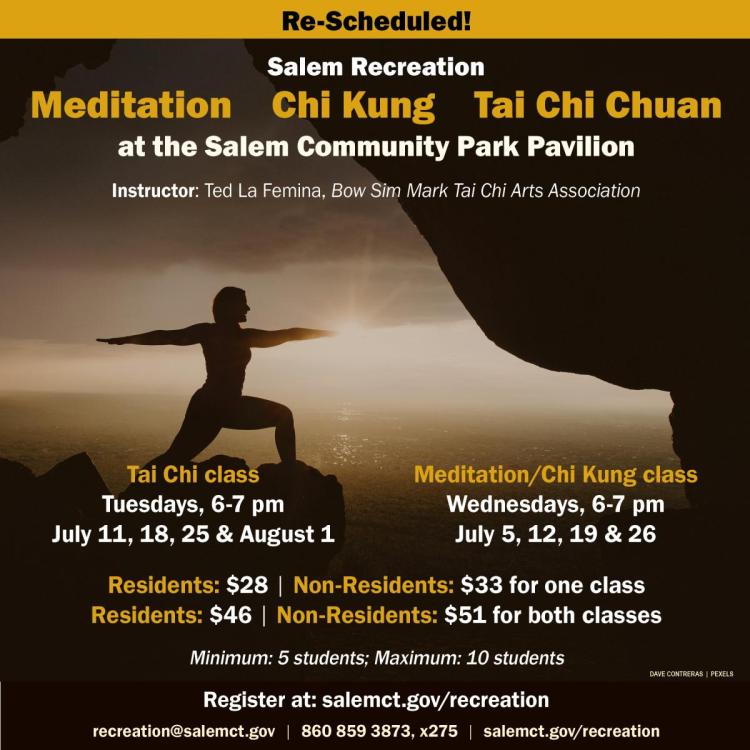 Meditation, Chi Kung, Tai Chi Chuan Classes