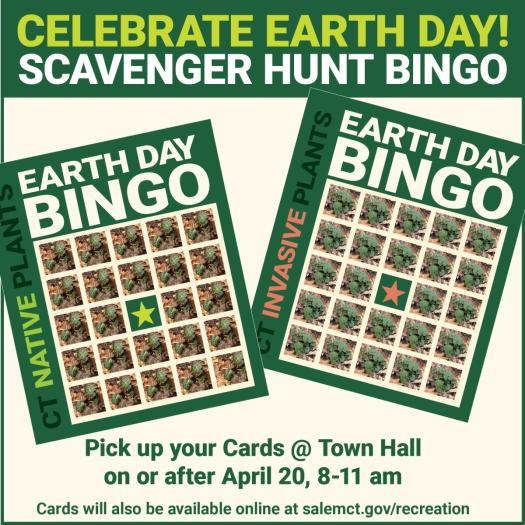 Earth Day Scavenger Hunt Bingo