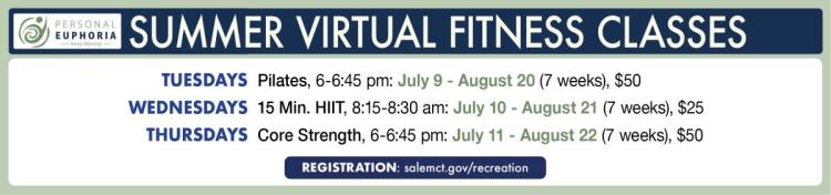 Summer Personal Euphoria Virtual Fitness Classes