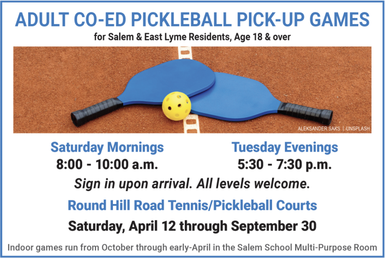 Adult Co-ed Pickleball Pick-up Games
