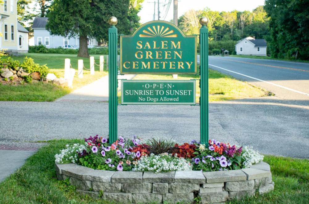 Salem Green Cemetery Entry Sign