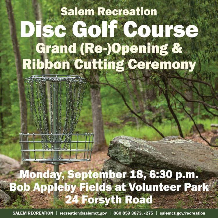 Disc Golf Course Grand (Re-)Opening