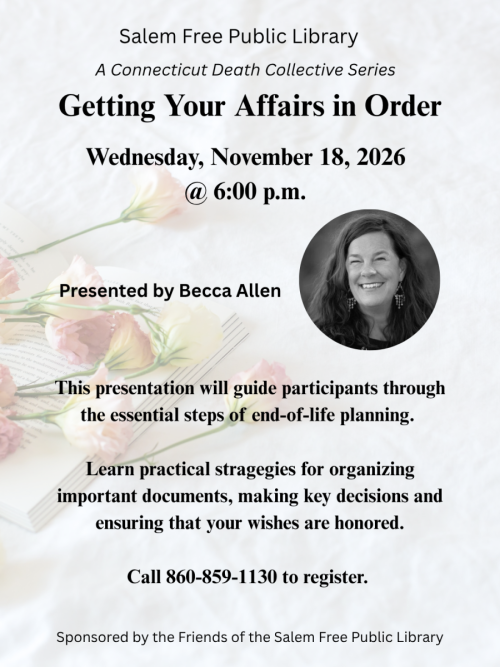 getting your affairs in order