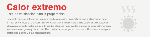 Red Cross Extreme Heat - Spanish