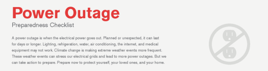 Red Cross Power Outage