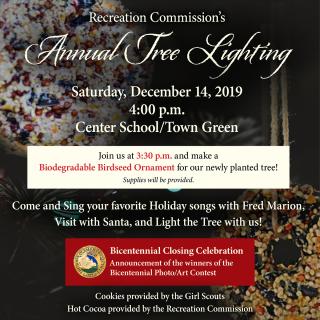 2019 Annual Tree Lighting & Bicentennial Closing