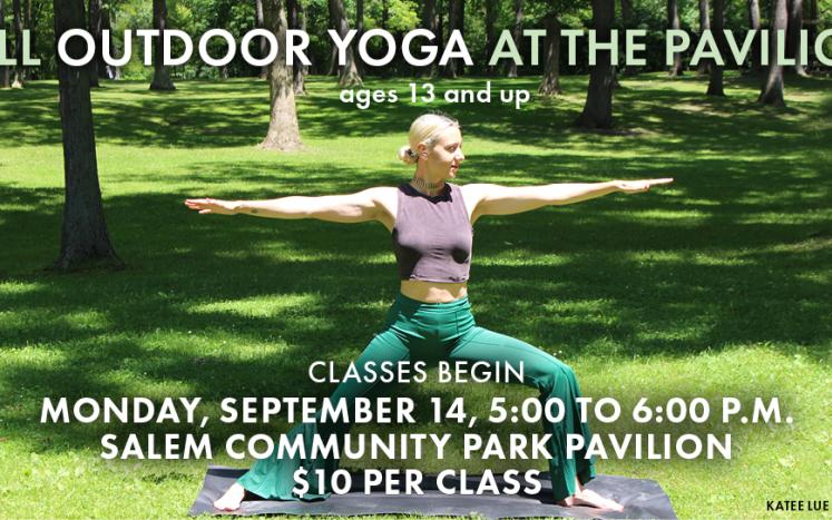 Fall Outdoor Yoga at the Pavilion